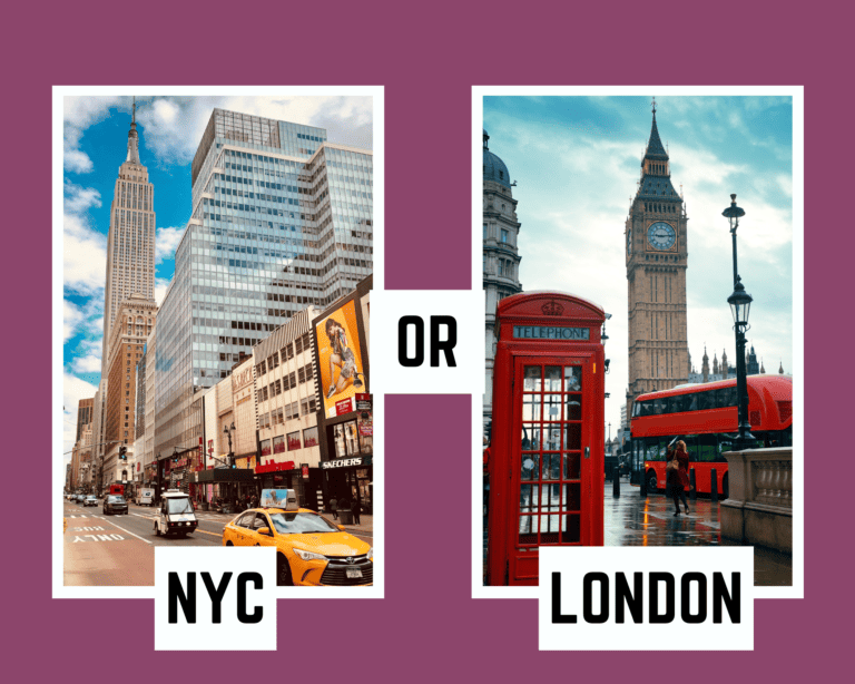 London VS New York City Comparison | NYC vs London Comparison - Placify